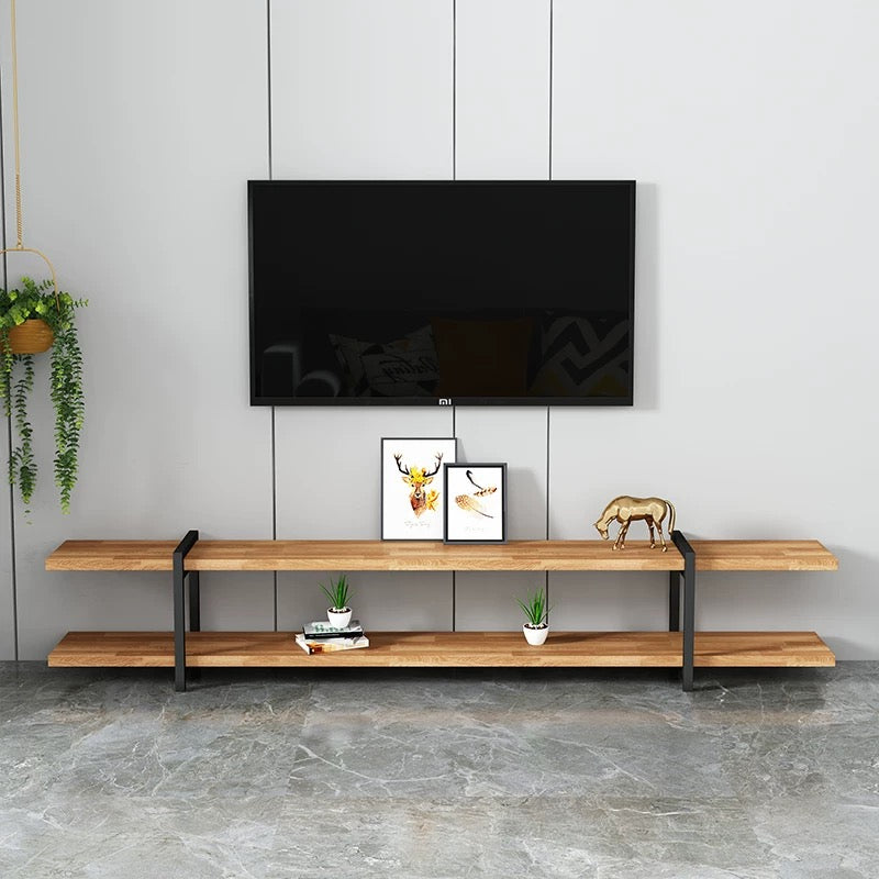 90-240cm Solid Wood TV Console Stand - 4 Seasons Home Gadgets