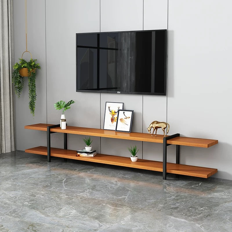 90-240cm Solid Wood TV Console Stand - 4 Seasons Home Gadgets