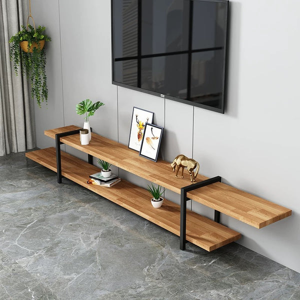 90-240cm Solid Wood TV Console Stand - 4 Seasons Home Gadgets