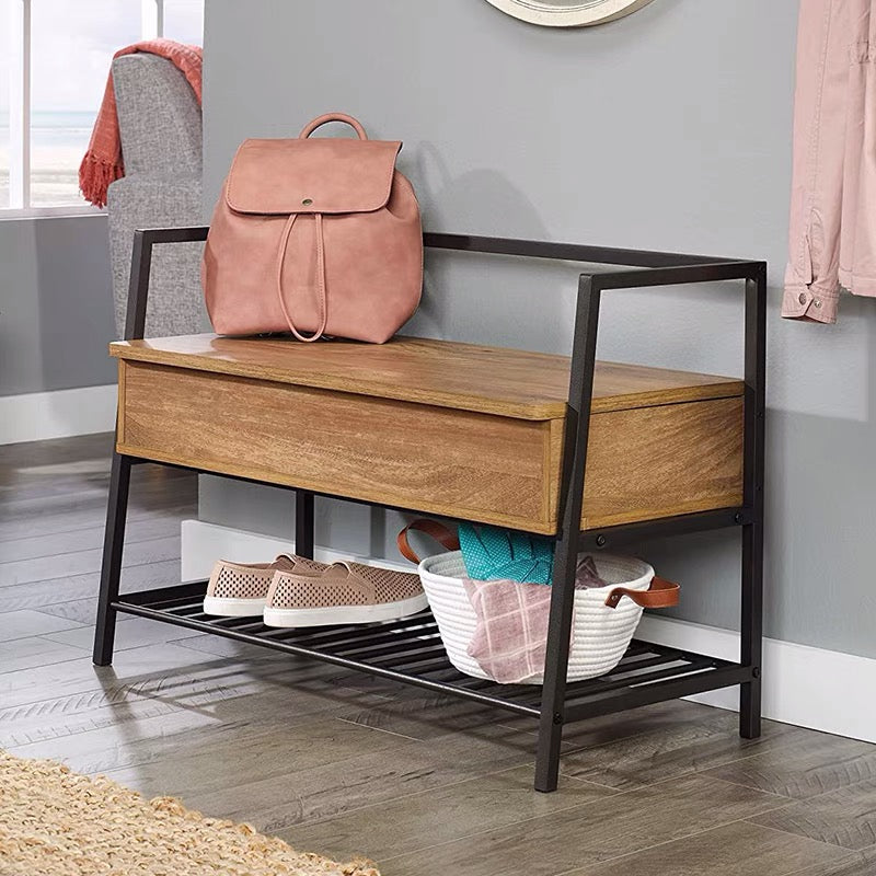 90cm Manufactured Wood Shoe Storage Bench - 4 Seasons Home Gadgets