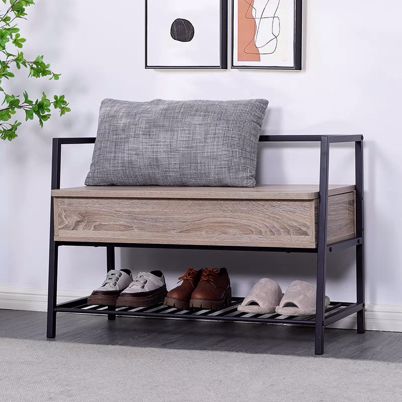 90cm Manufactured Wood Shoe Storage Bench - 4 Seasons Home Gadgets