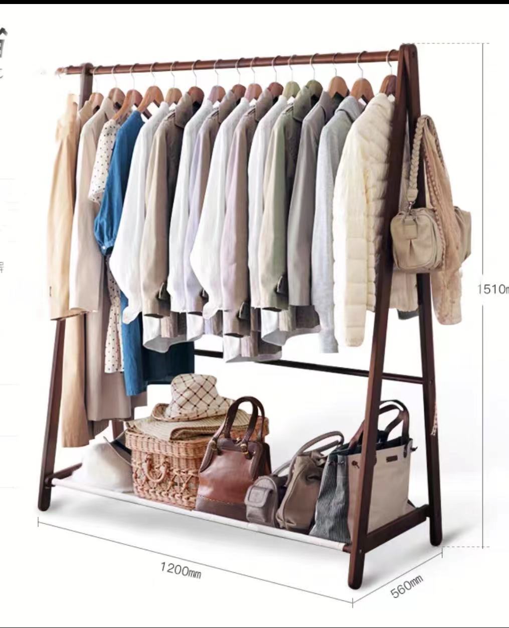 Pine Wood A Shape Clothes Rack - 4 Seasons Home Gadgets