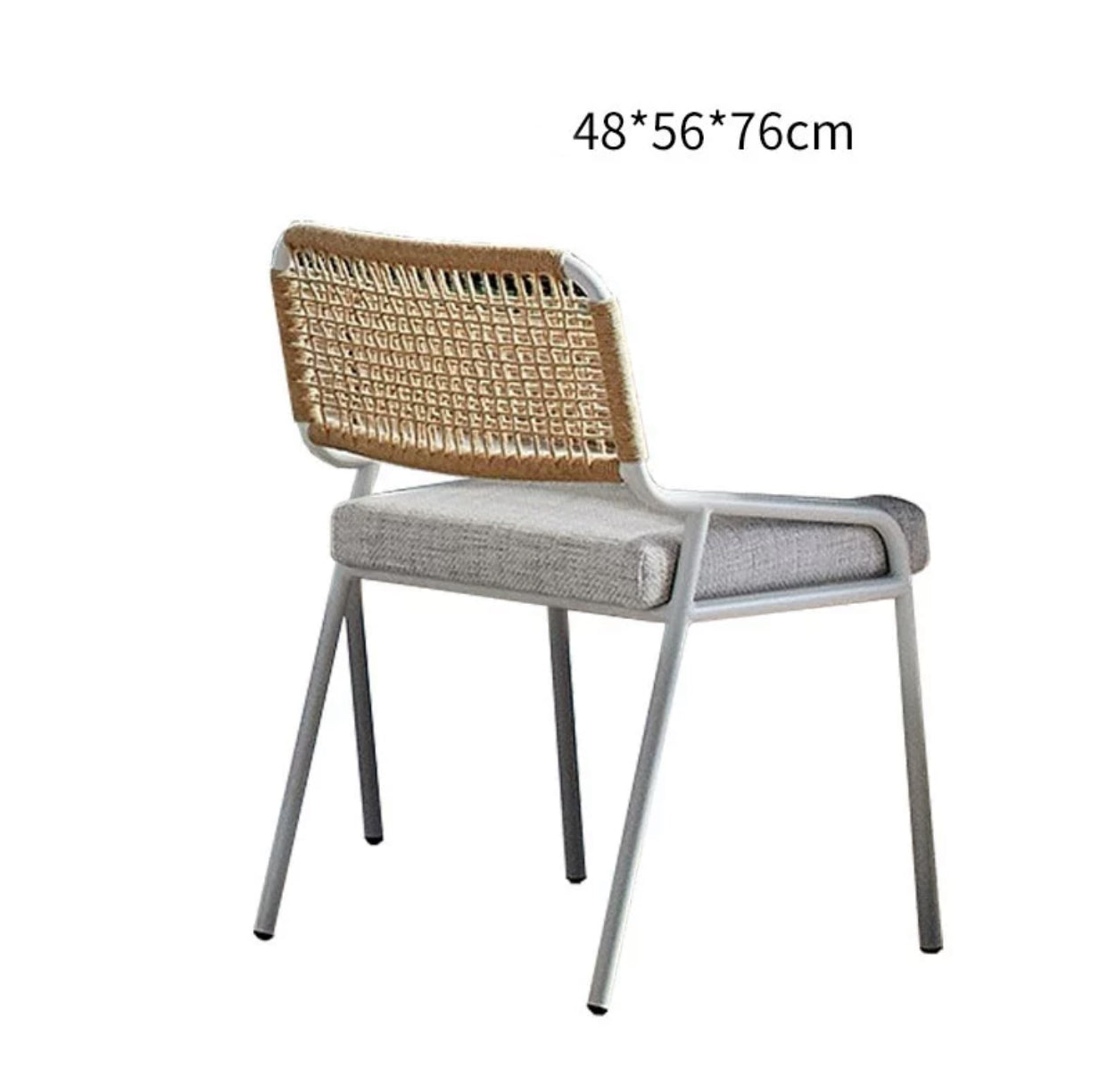 Aaronn Outdoor Woven Patio Chair with Cushions - 4 Seasons Home Gadgets