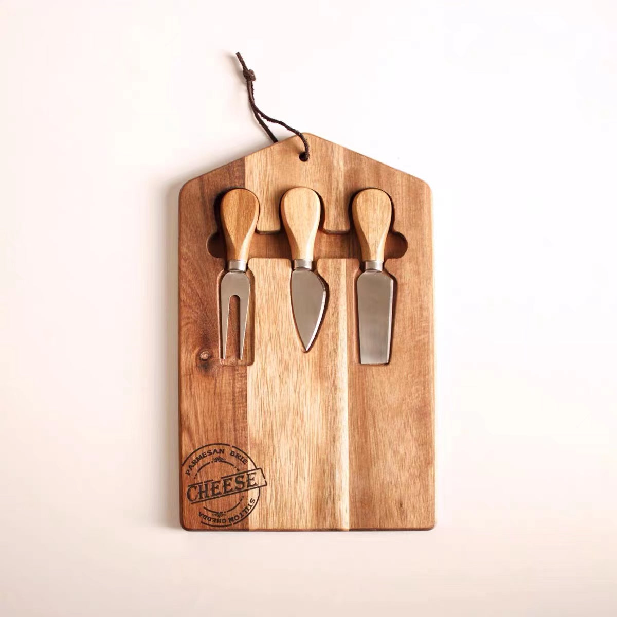 Acacia Wood Cheese Board Set - 4 Seasons Home Gadgets