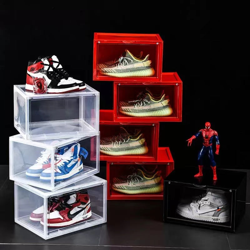 Acrylic Shoe Organizer Display Plastic Box Set (Set of 6) - 4 Seasons Home Gadgets