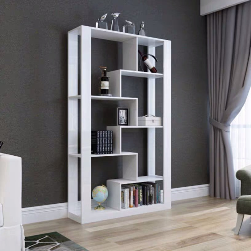 Adhavan  French White Standard Bookcase - 4 Seasons Home Gadgets