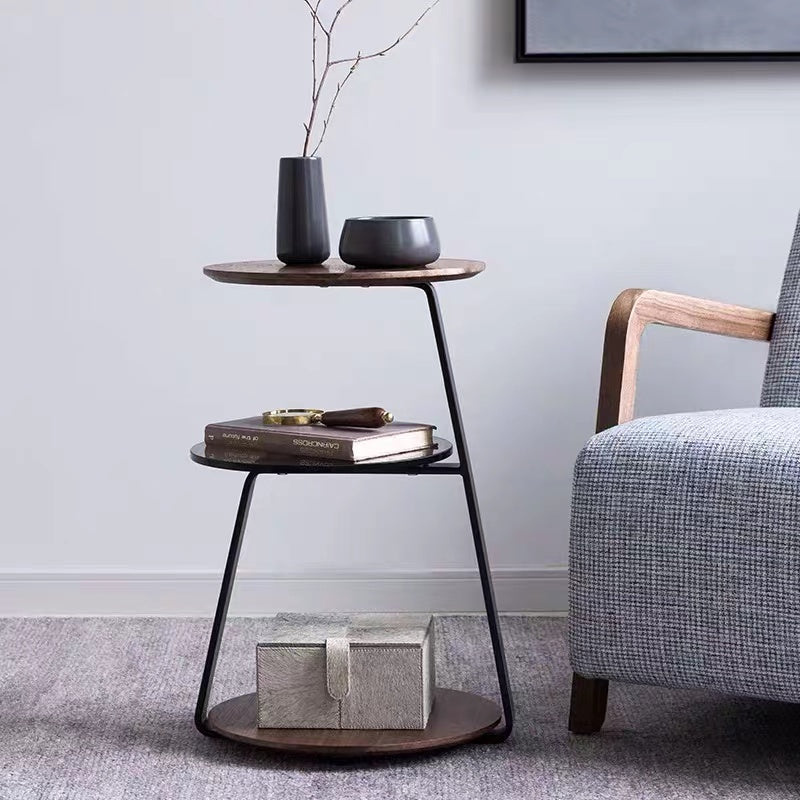 Affinity Wood & Glass End Table - 4 Seasons Home Gadgets