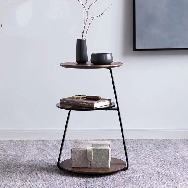 Affinity Wood & Glass End Table - 4 Seasons Home Gadgets
