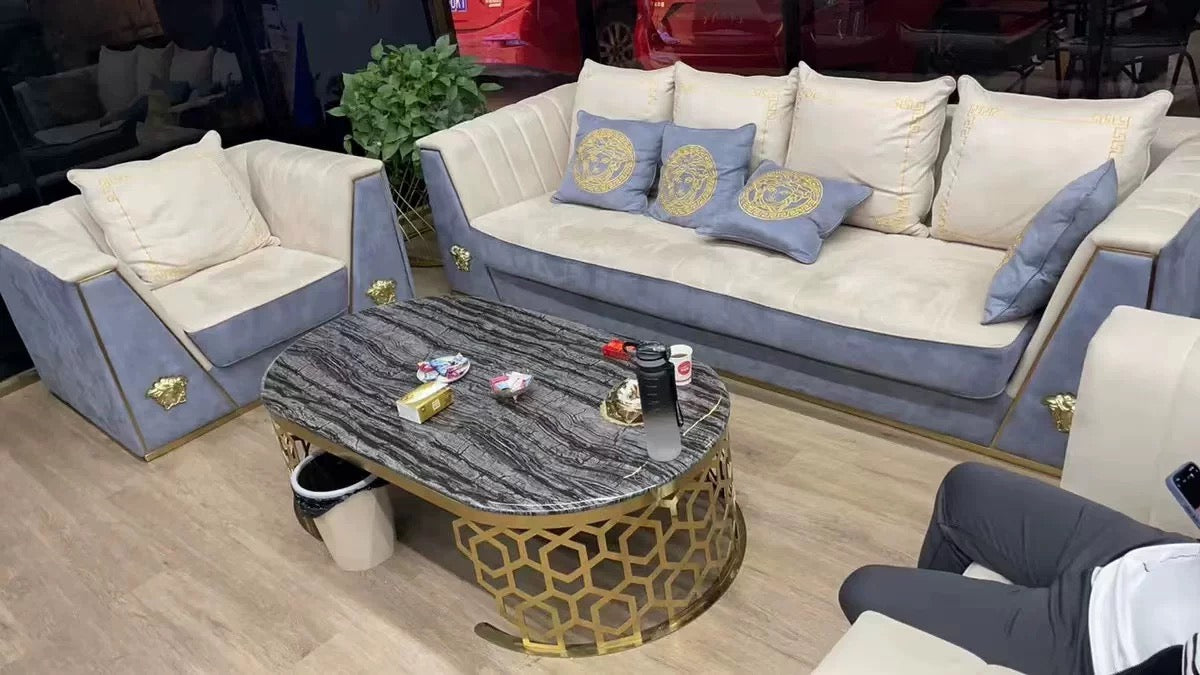 Akhilesh Brass Coffee Table - 4 Seasons Home Gadgets