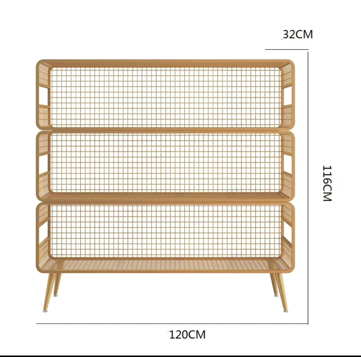 Akyra Metal Mesh Shelf - 4 Seasons Home Gadgets