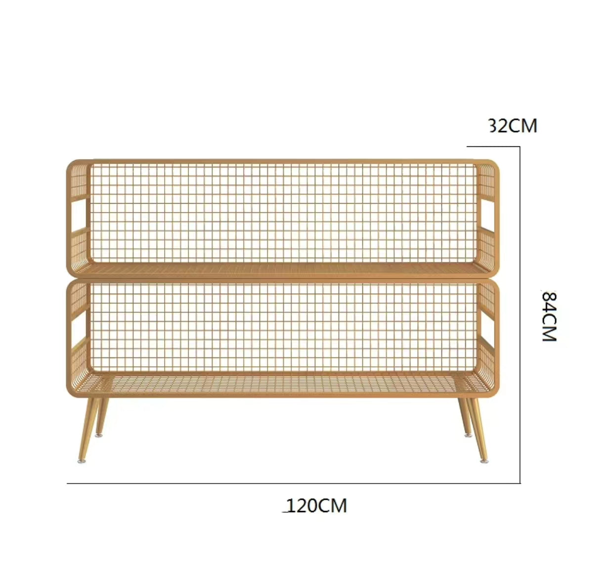 Akyra Metal Mesh Shelf - 4 Seasons Home Gadgets