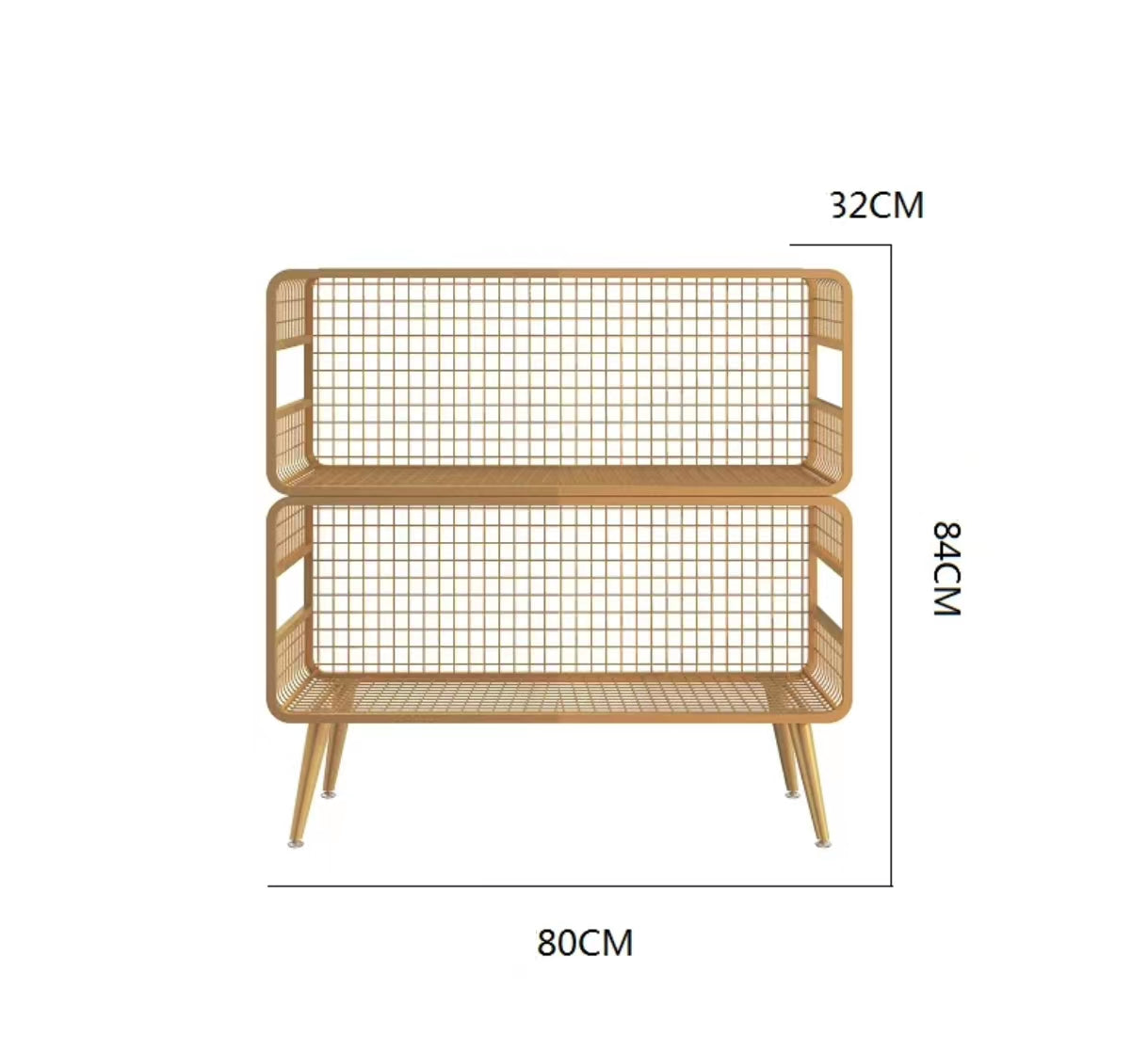 Akyra Metal Mesh Shelf - 4 Seasons Home Gadgets