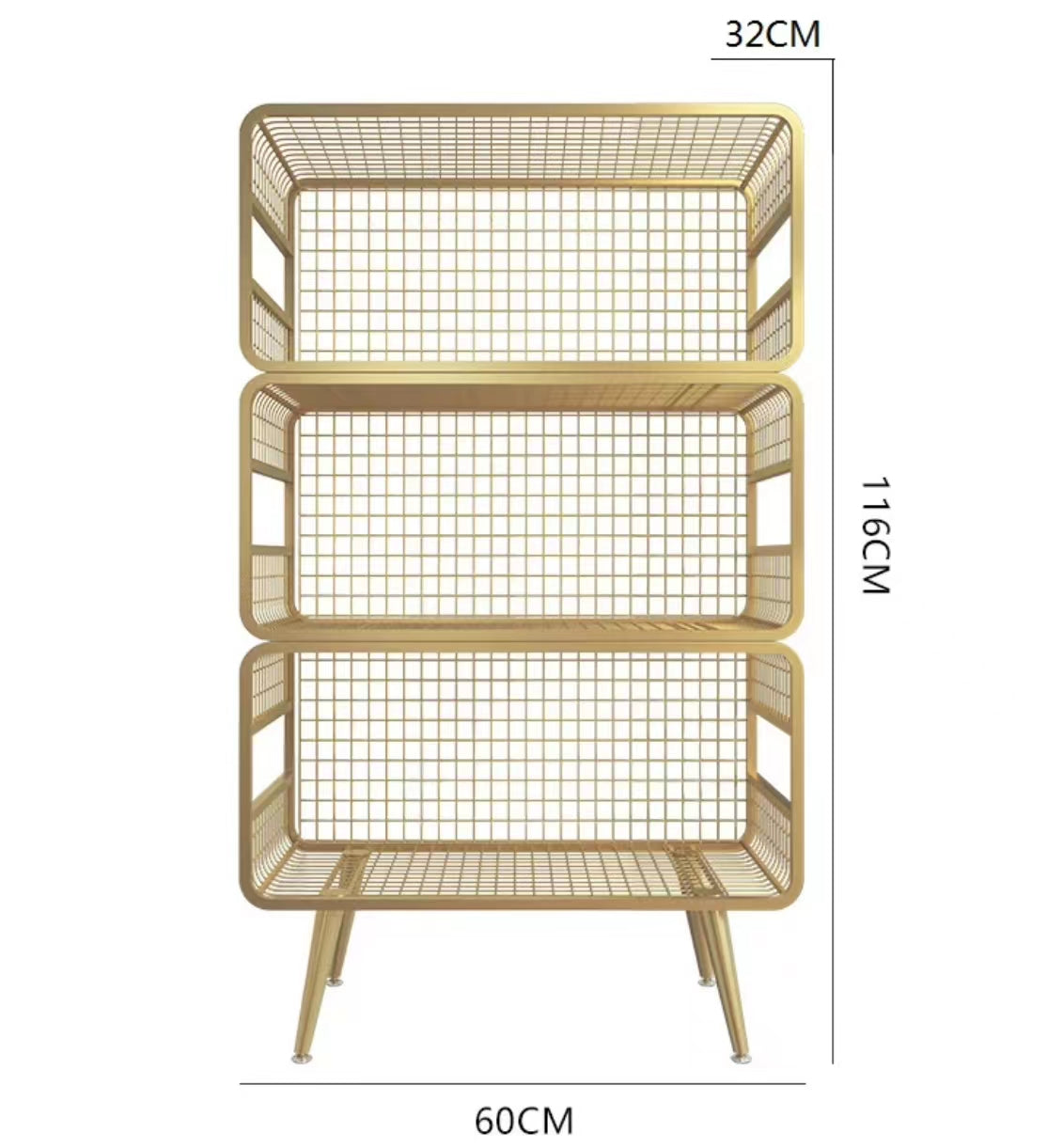 Akyra Metal Mesh Shelf - 4 Seasons Home Gadgets