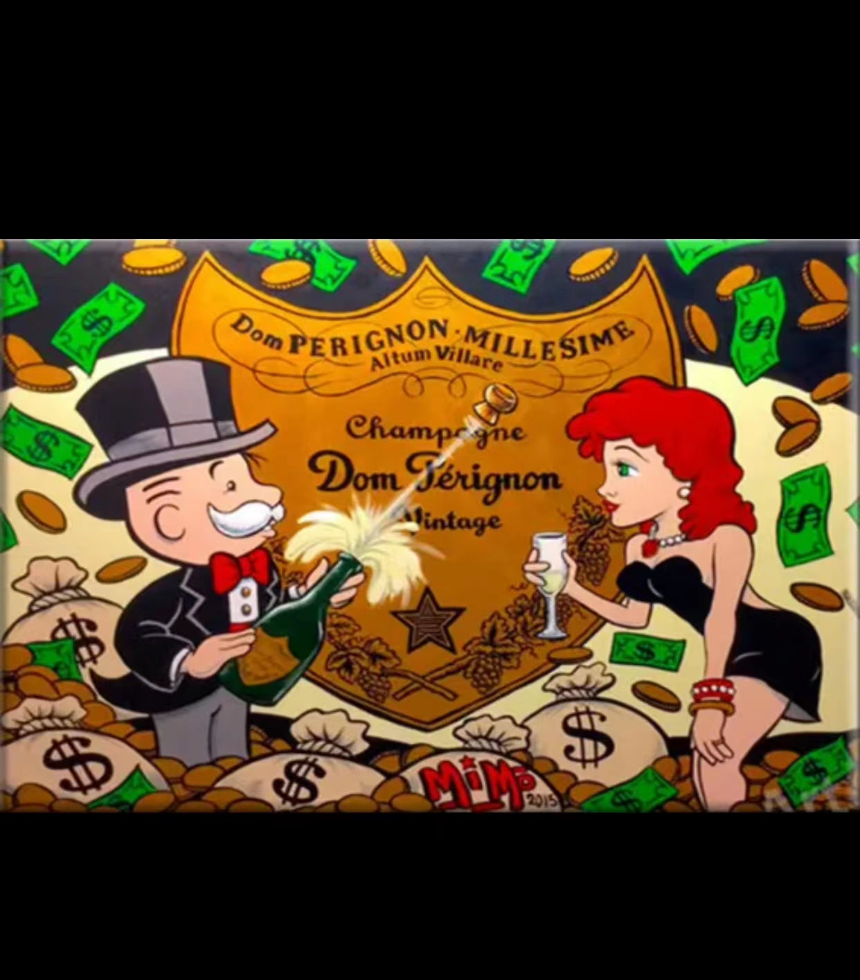 Alec Graffiti Monopoly Millionaire Money Street Art Wall Art - 4 Seasons Home Gadgets