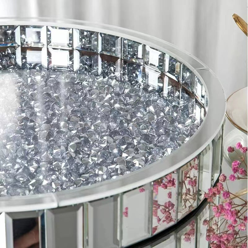 Alika Crushed Diamond Vanity Tray - 4 Seasons Home Gadgets