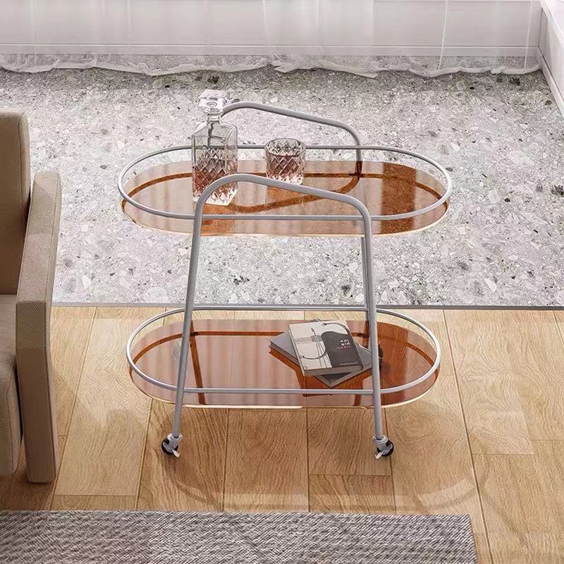 Amber Acrylic Trolley Cart - 4 Seasons Home Gadgets