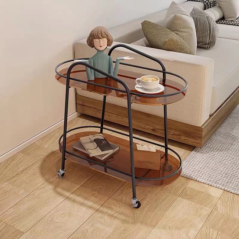 Amber Acrylic Trolley Cart - 4 Seasons Home Gadgets