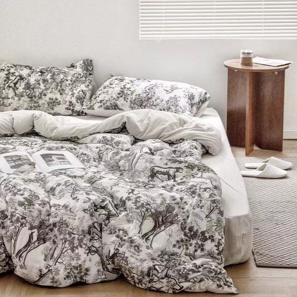 Amberley Floral 100% Cotton Comforter Set - 4 Seasons Home Gadgets