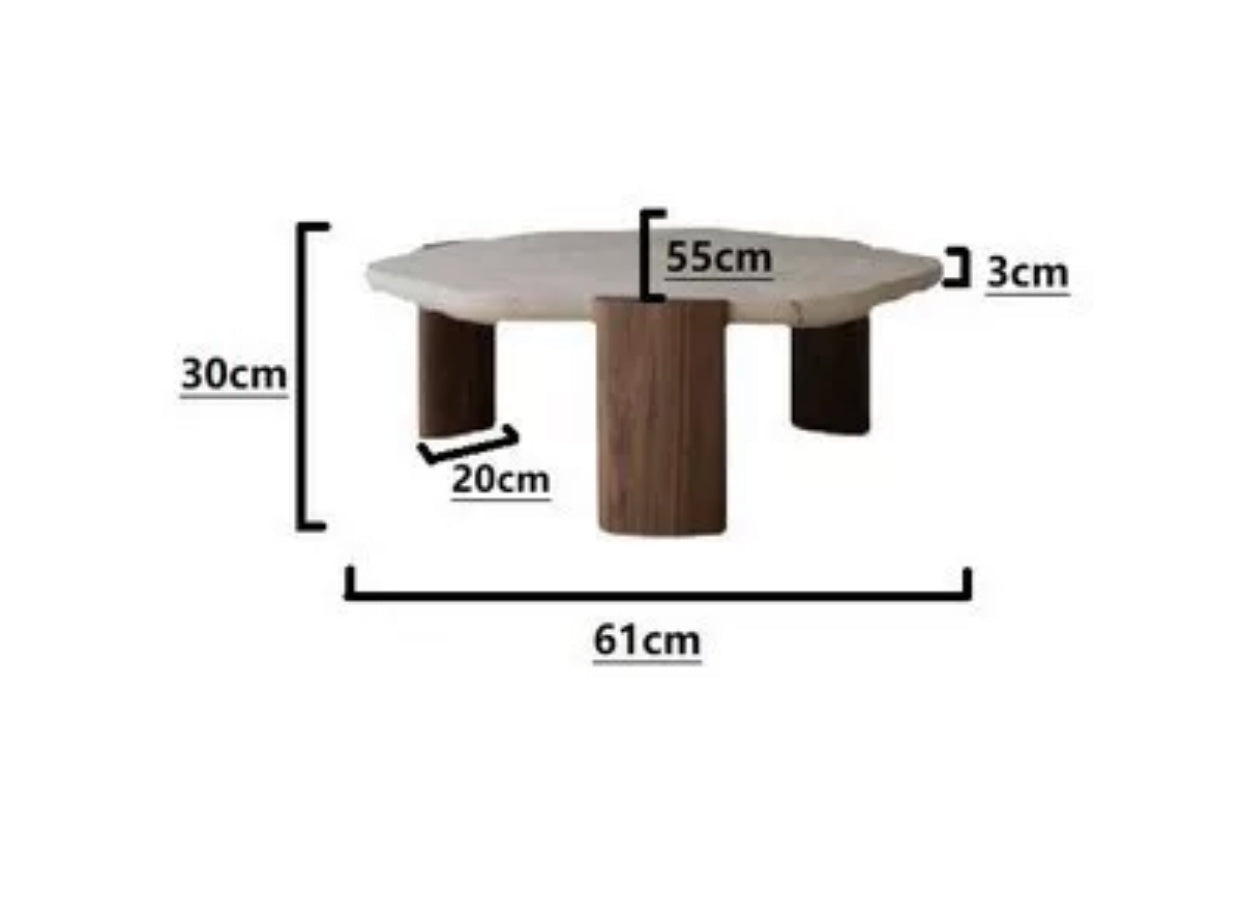 Amgala Marble Top Coffee Table - 4 Seasons Home Gadgets