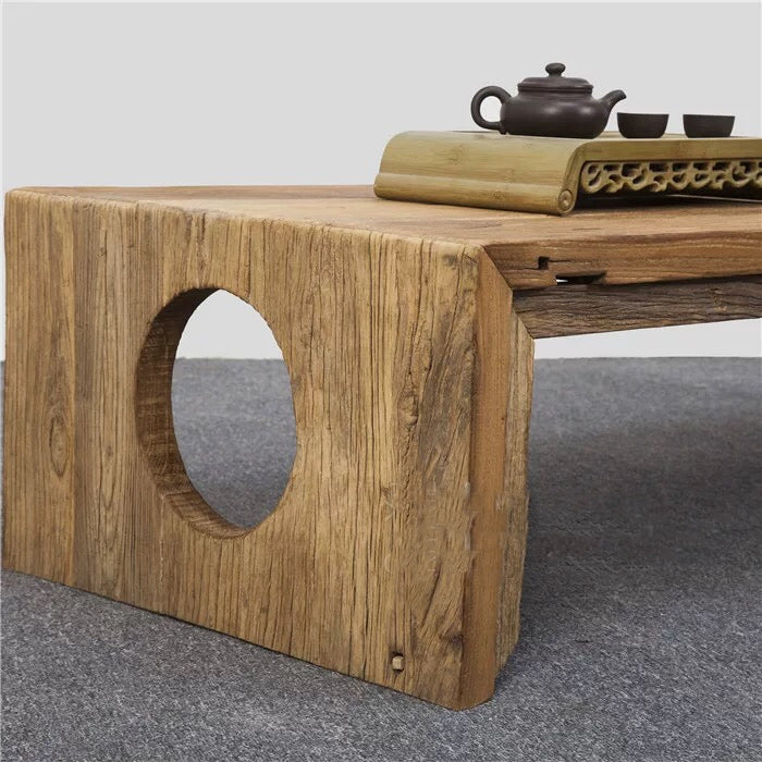 Amias Wood Log Coffee Table - 4 Seasons Home Gadgets