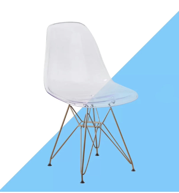 Angeleen Acrylic Side Chair - 4 Seasons Home Gadgets