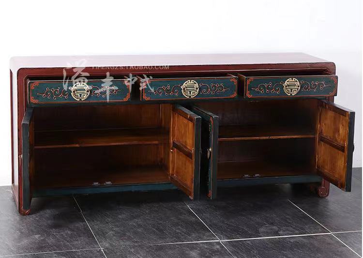 Antique Double Cabinet Sideboard Chest - 4 Seasons Home Gadgets