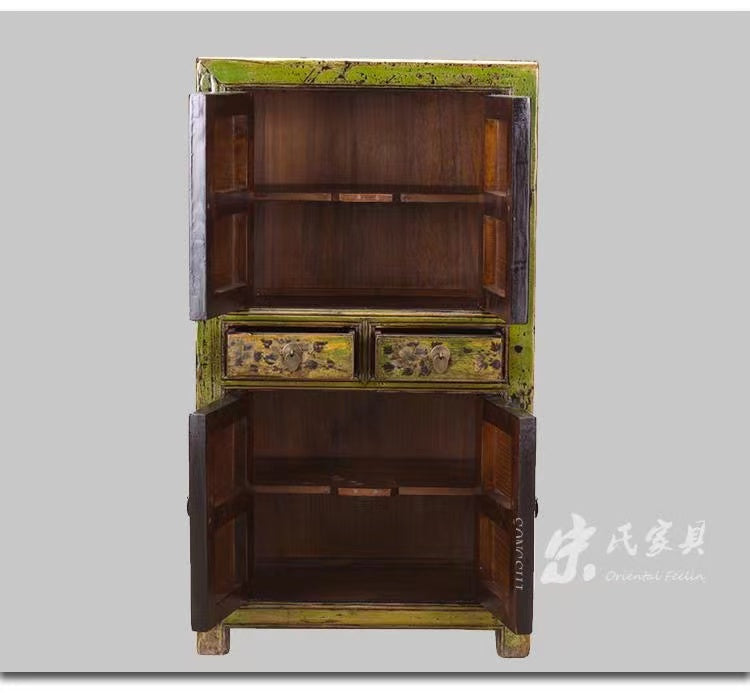 Antique Hand Paint Storage Cabinet - 4 Seasons Home Gadgets