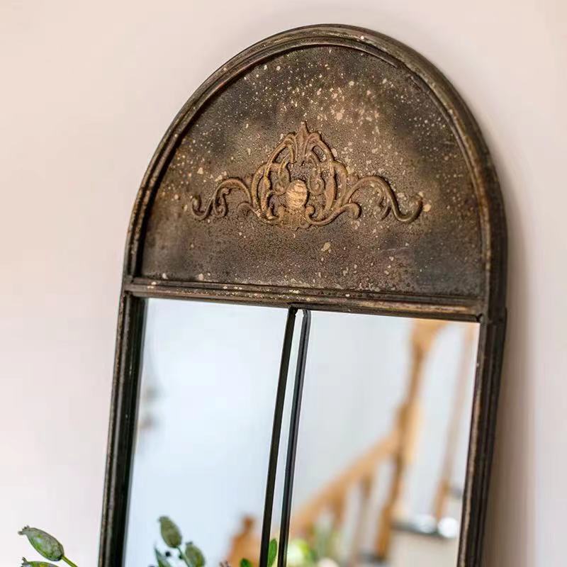 Arch Top Distressed Mirror - 4 Seasons Home Gadgets