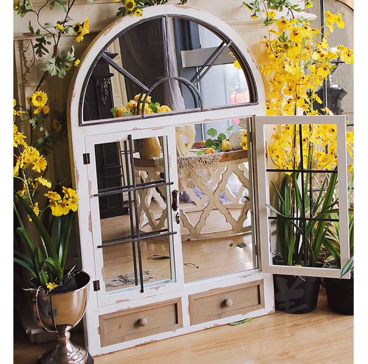 Architectural Window Wall Decor  Mirror - 4 Seasons Home Gadgets