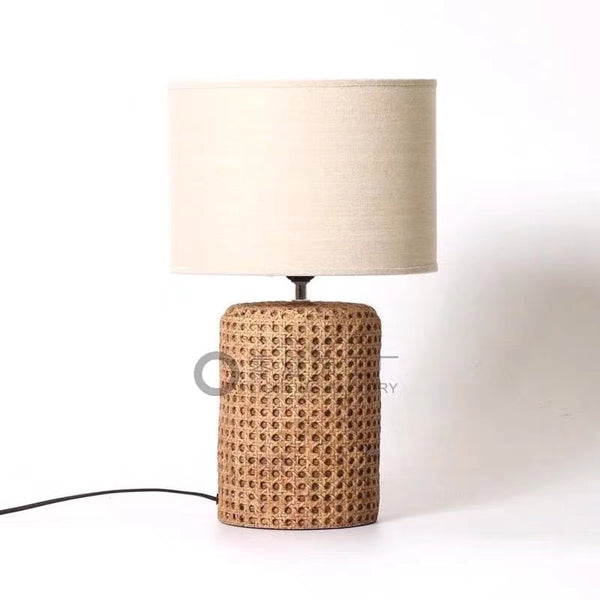 Arcola Rattan Table Lamp - 4 Seasons Home Gadgets