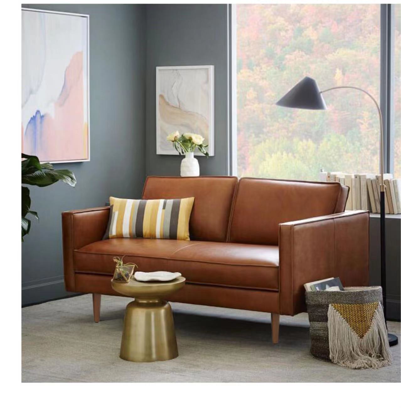 Asheville Vegan Leather Sofa - 4 Seasons Home Gadgets