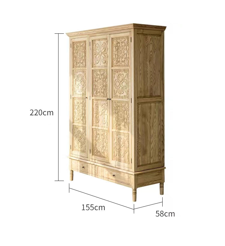 Ashwood Wardrobe Armoire - 4 Seasons Home Gadgets