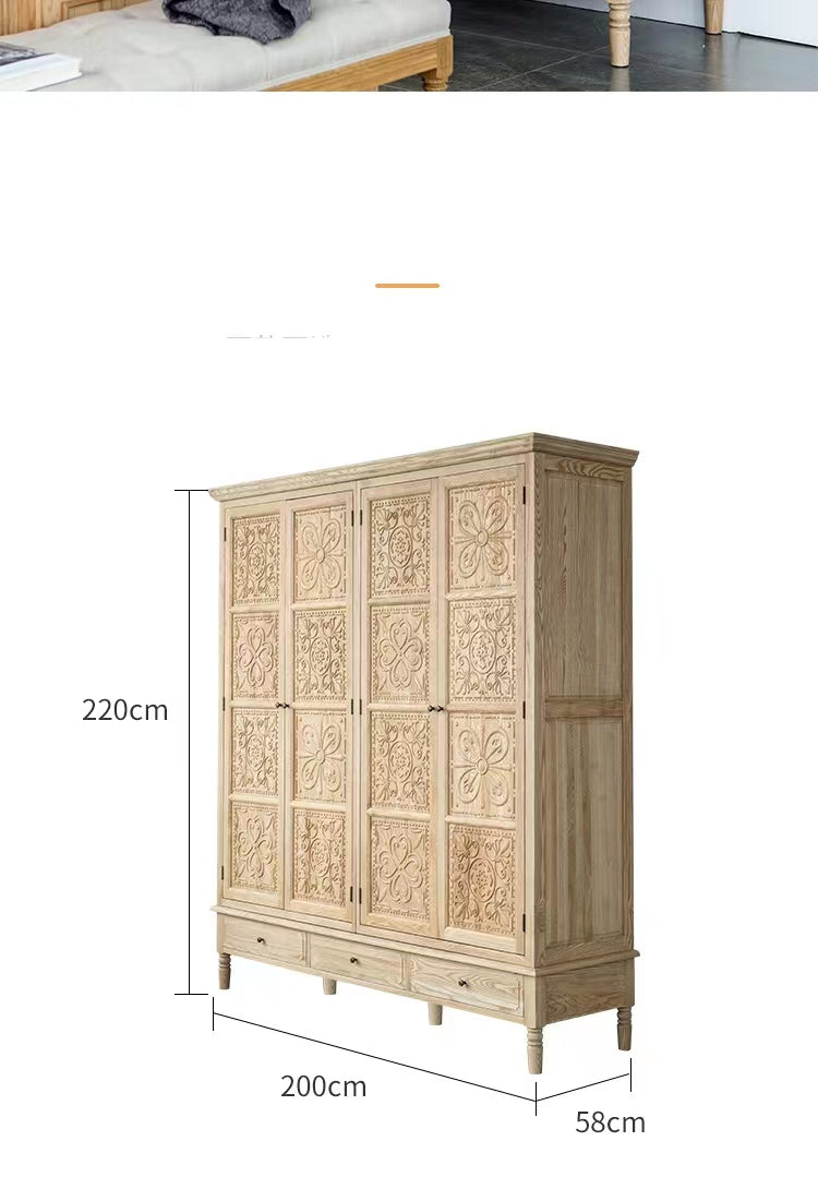 Ashwood Wardrobe Armoire - 4 Seasons Home Gadgets