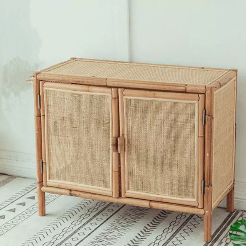 Bamboo 2 Door Accent Cabinet - 4 Seasons Home Gadgets