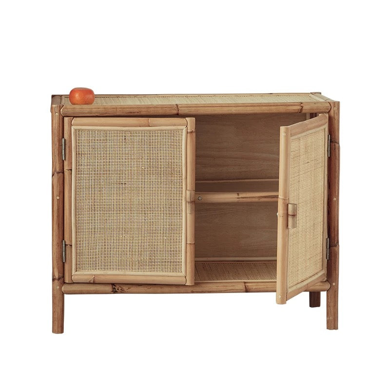 Bamboo 2 Door Accent Cabinet - 4 Seasons Home Gadgets