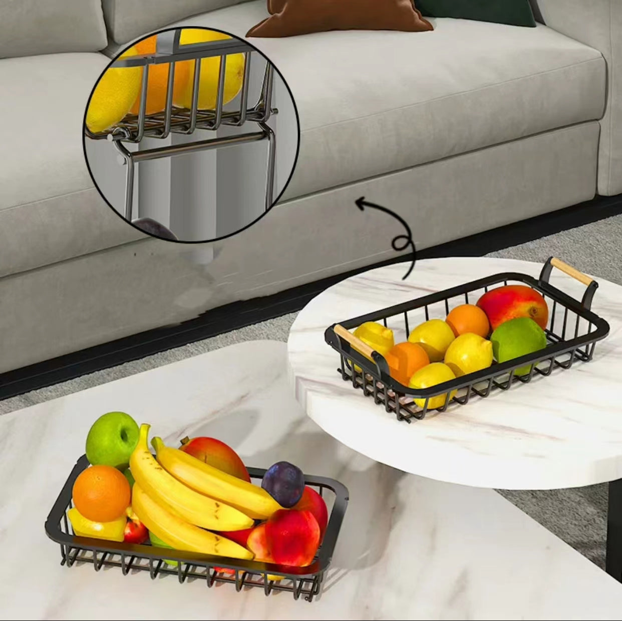 Bartell Countertop Basket - 4 Seasons Home Gadgets