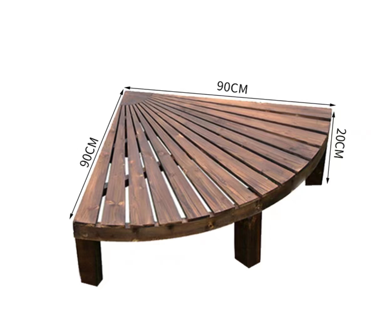 Bergo wood Patio Deck Corner - 4 Seasons Home Gadgets