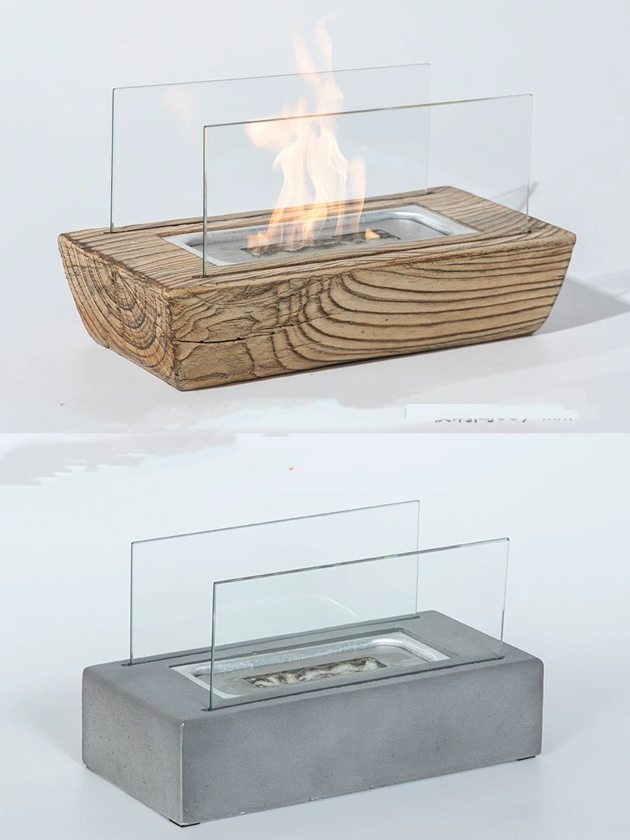 Bio Ethanol Ventless Portable Tabletop Fireplace With Flame Guard - 4 Seasons Home Gadgets