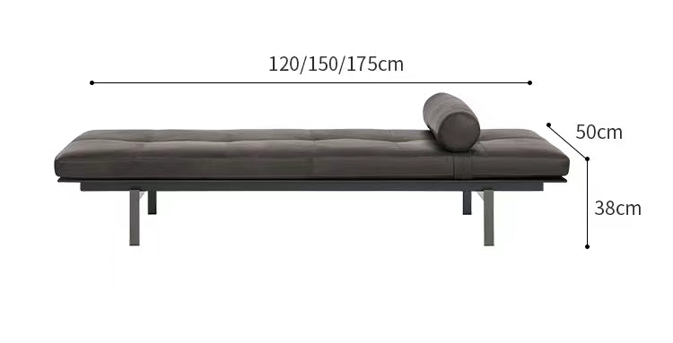 Black Leather Tufted Bench - 4 Seasons Home Gadgets