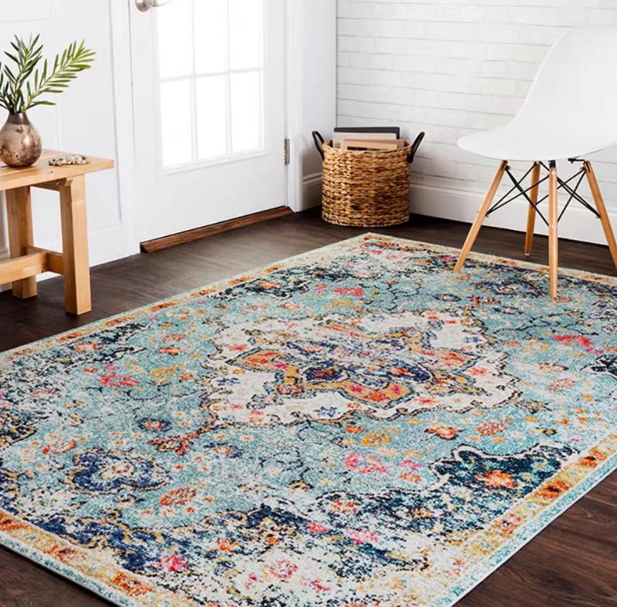 Blue Ivory Indigo Area Rug - 4 Seasons Home Gadgets