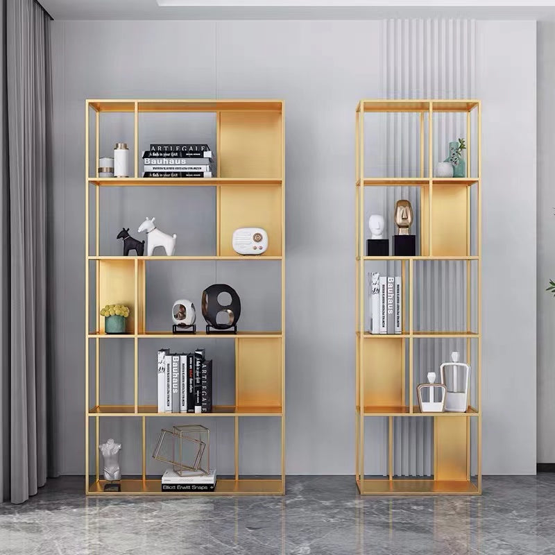 Bolinas Geometric Bookcase - 4 Seasons Home Gadgets