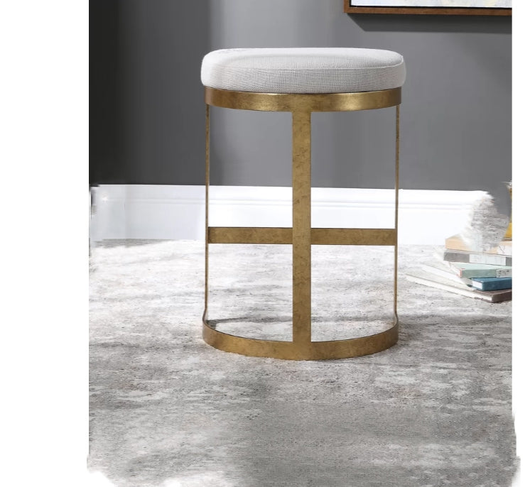 Brass Modern Counter Stool - 4 Seasons Home Gadgets