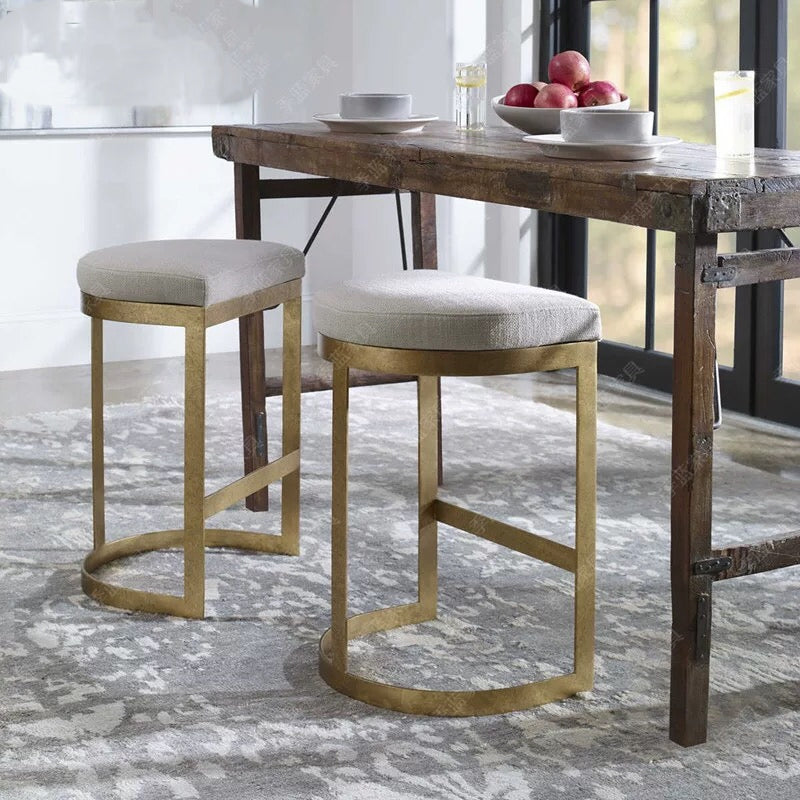 Brass Modern Counter Stool - 4 Seasons Home Gadgets