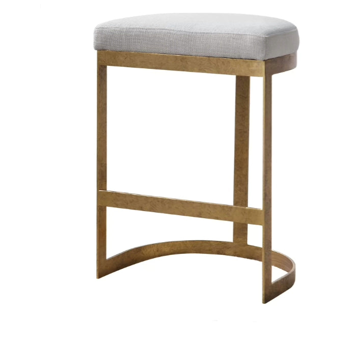 Brass Modern Counter Stool - 4 Seasons Home Gadgets