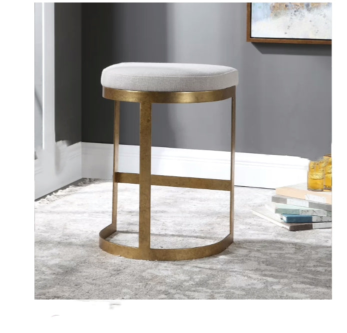 Brass Modern Counter Stool - 4 Seasons Home Gadgets