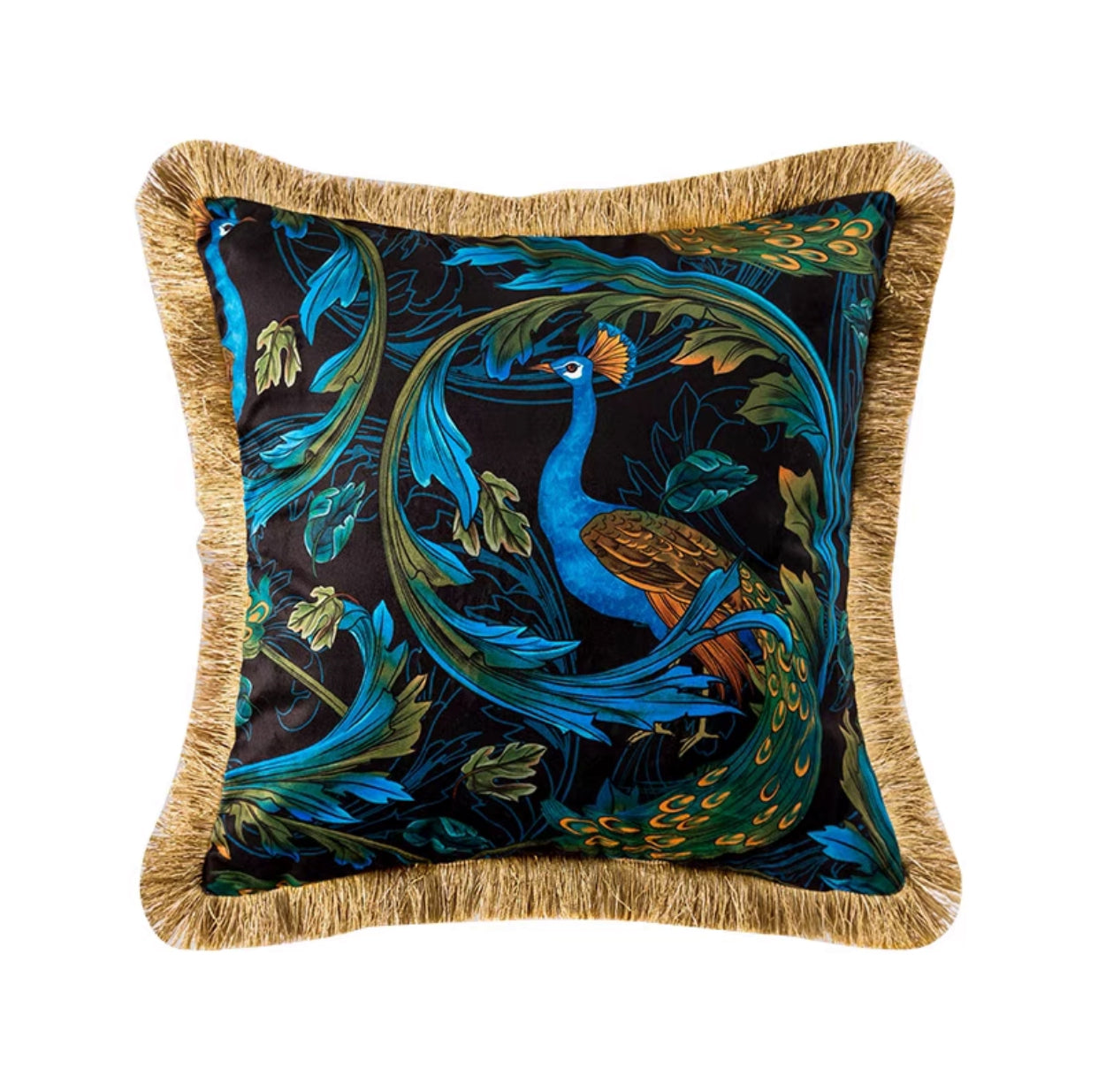 Burnestown Peacock Cushion - 4 Seasons Home Gadgets