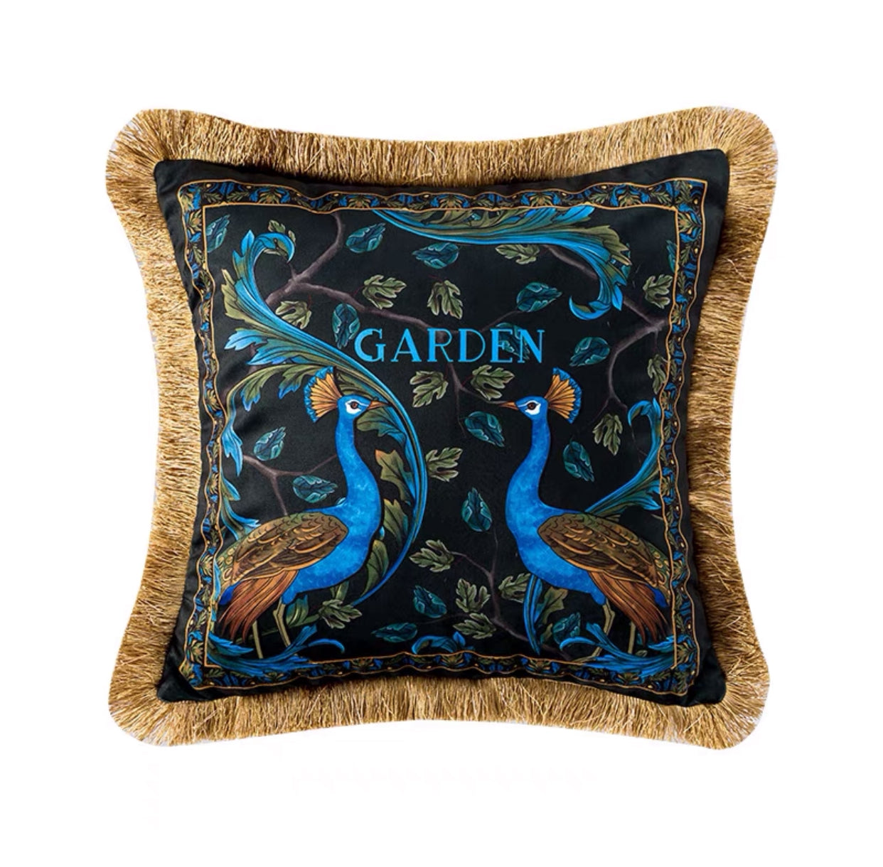 Burnestown Peacock Cushion - 4 Seasons Home Gadgets