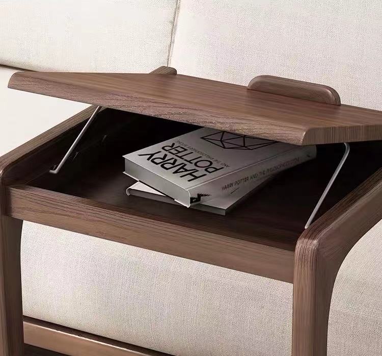 C Shape End Table With Drawer - 4 Seasons Home Gadgets