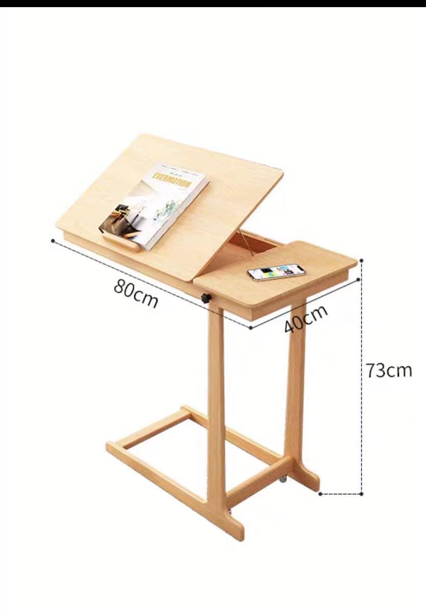 C Shape End Table With Drawer - 4 Seasons Home Gadgets