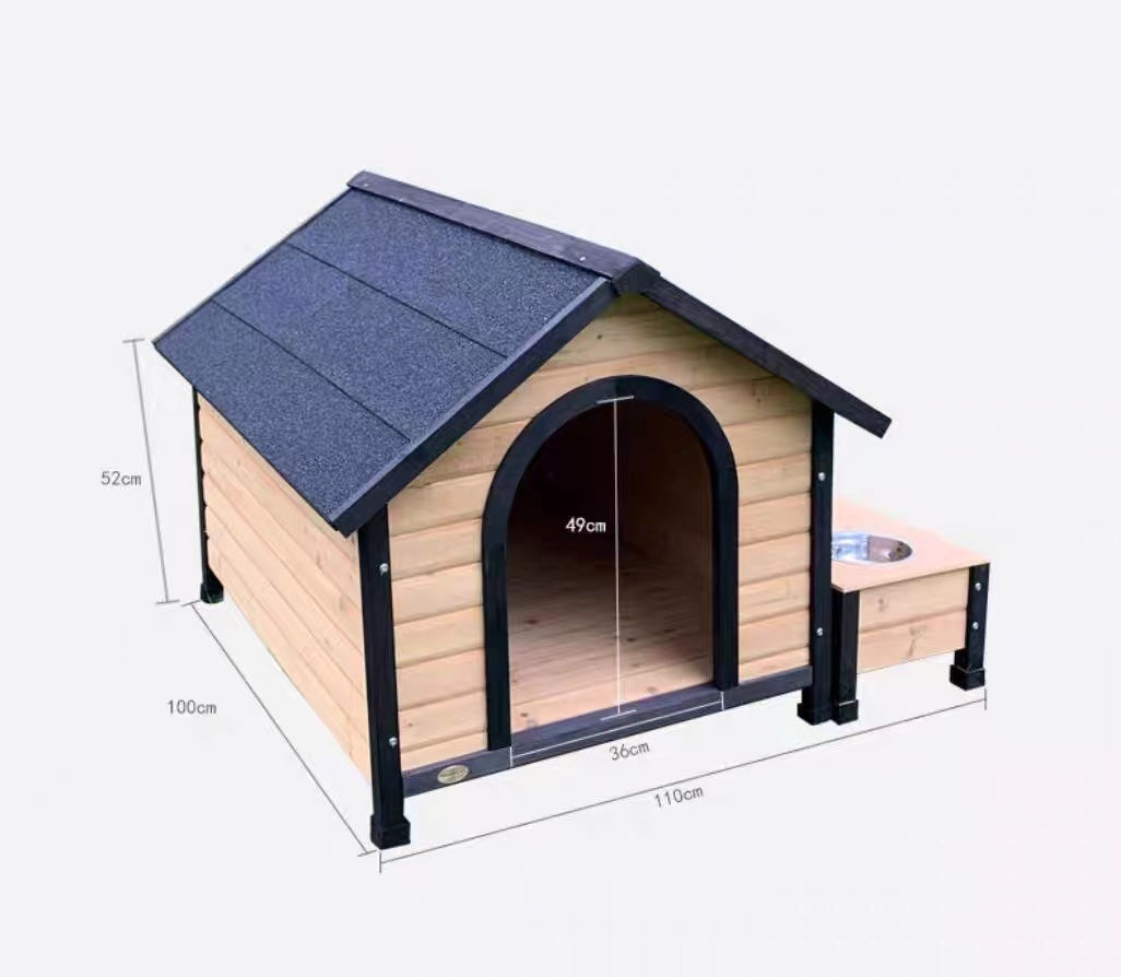 Campa Wood Dog House - 4 Seasons Home Gadgets